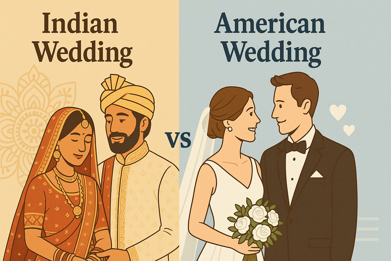 Desi weddings vs American weddings comparison