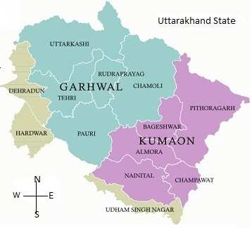 Uttrakhand Map